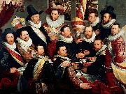cornelis cornelisz De maaltijd van de officieren van de Oude Schutsdoelen oil painting on canvas